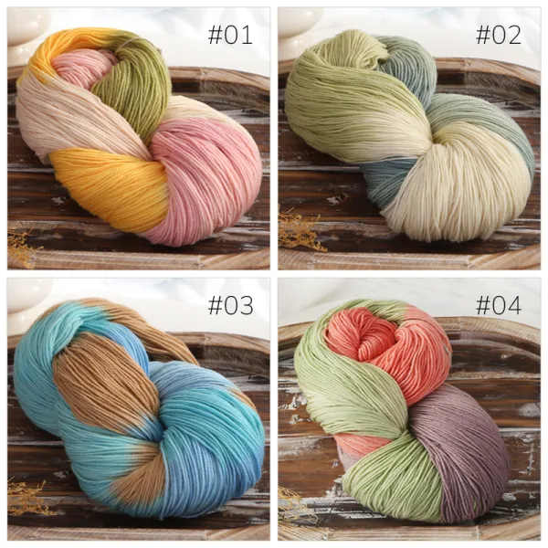 Fairy Bloom Wool Yarn – 100% Wool, 250g Skein, 20 Colors