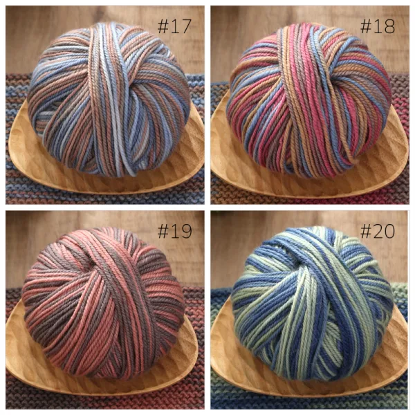 Fairy Bloom Wool Yarn – 100% Wool, 50g Skein, 20 Colors