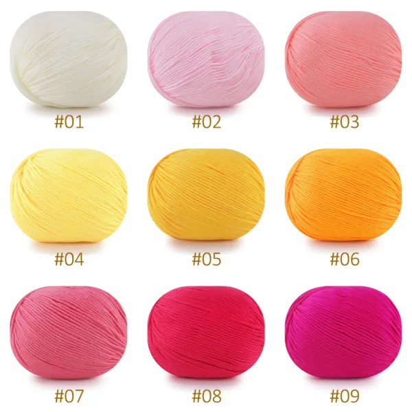 Baby Soft Yarn – 6-Ply, 50g, 68 Solid Colors