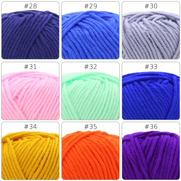 No.5 Handcraft Yarn – 5-Ply, 50g, 87 Colors