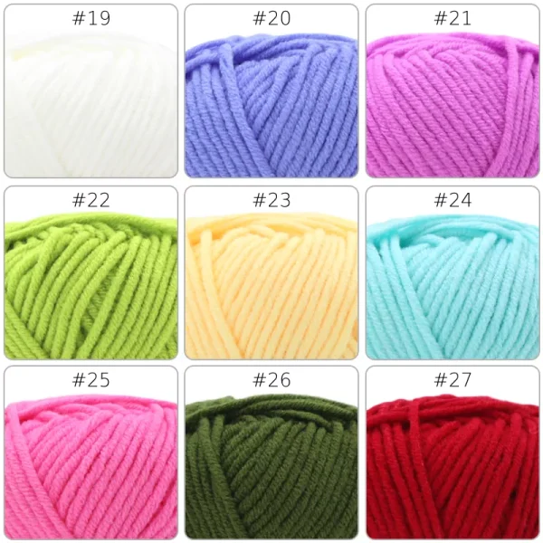 No.5 Handcraft Yarn – 5-Ply, 50g, 87 Colors