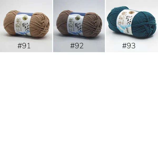 Milk Cotton Yarn – 5-Ply, 50g, 93 Colors