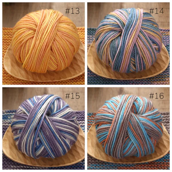 Fairy Bloom Wool Yarn – 100% Wool, 50g Skein, 20 Colors