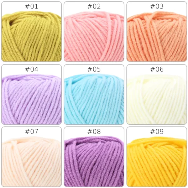 No.4 Handcraft Yarn – 4-Ply, 50g, 99 Colors