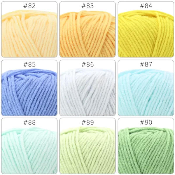 No.4 Handcraft Yarn – 4-Ply, 50g, 99 Colors