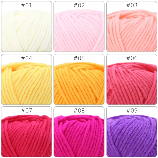 No.5 Handcraft Yarn – 5-Ply, 50g, 87 Colors