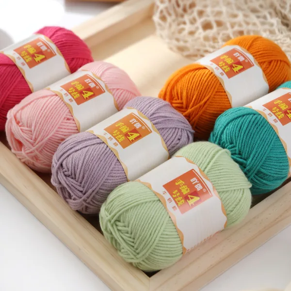 No.4 Handcraft Yarn – 4-Ply, 50g, 99 Colors
