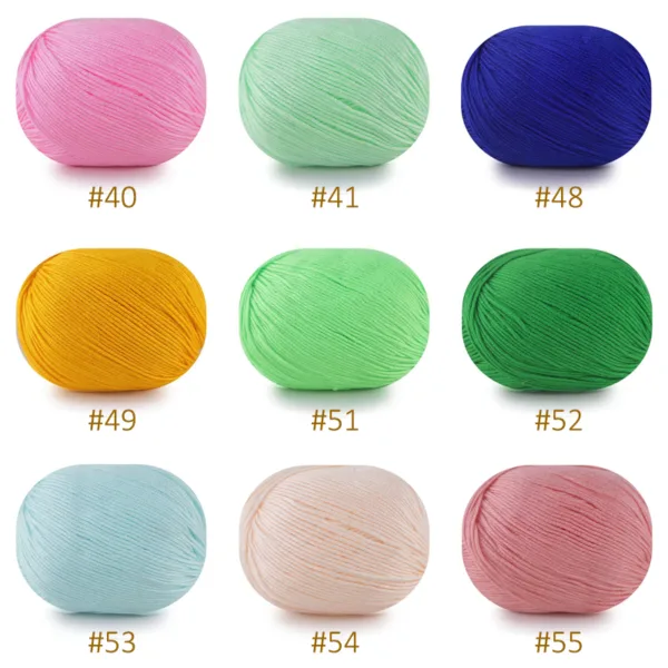 Baby Soft Yarn – 6-Ply, 50g, 68 Solid Colors
