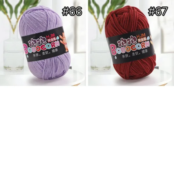 Huggy Gold Cotton Yarn – 50g, 56 Colors
