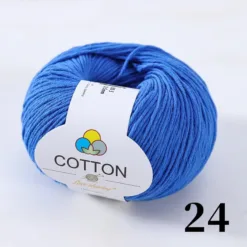 8-Ply Pure Cotton Yarn - #24 Royal Blue