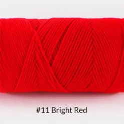 Milk Cotton Yarn – 5-Ply, 200g, 62 Colors - #11 Bright Red