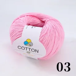 8-Ply Pure Cotton Yarn - #03 Light Pink