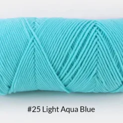 Milk Cotton Yarn – 5-Ply, 200g, 62 Colors - #25 Light Aqua Blue
