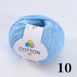 8-Ply Pure Cotton Yarn - #10 Light Blue