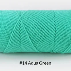 Milk Cotton Yarn – 5-Ply, 200g, 62 Colors - #14 Aqua Green