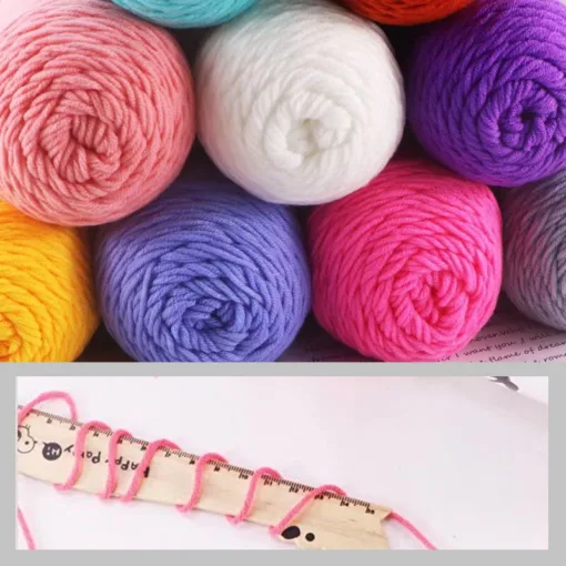 Milk Cotton Yarn – 5-Ply, 200g, 62 Colors - Image 2