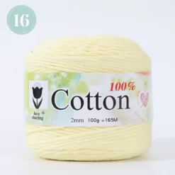 16-Ply Pure Cotton Yarn - #16