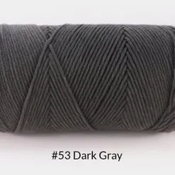 Milk Cotton Yarn – 5-Ply, 200g, 62 Colors - #53 Dark Gray