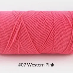 Milk Cotton Yarn – 5-Ply, 200g, 62 Colors - #07 Western Pink