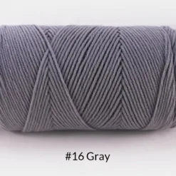 Milk Cotton Yarn – 5-Ply, 200g, 62 Colors - #16 Gray