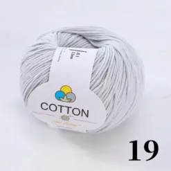 8-Ply Pure Cotton Yarn - #19 Light Gray