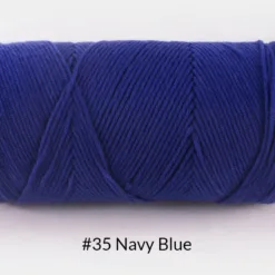 Milk Cotton Yarn – 5-Ply, 200g, 62 Colors - #35 Navy Blue