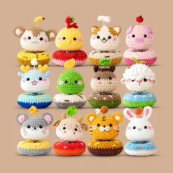 Donut Swing Crochet Kit – 12 Chinese Zodiac Animals