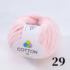 8-Ply Pure Cotton Yarn - #29 Soft Pink