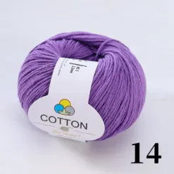 8-Ply Pure Cotton Yarn - #14 Lavender Purple
