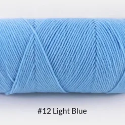Milk Cotton Yarn – 5-Ply, 200g, 62 Colors - #12 Light Blue