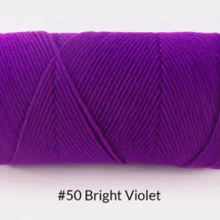 Milk Cotton Yarn – 5-Ply, 200g, 62 Colors - #50 Bright Violet
