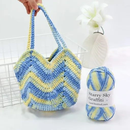 Starry Graffiti Handcrafted Yarn - Image 2