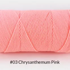 Milk Cotton Yarn – 5-Ply, 200g, 62 Colors - #03 Chrysanthemum Pink