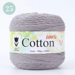16-Ply Pure Cotton Yarn - #25