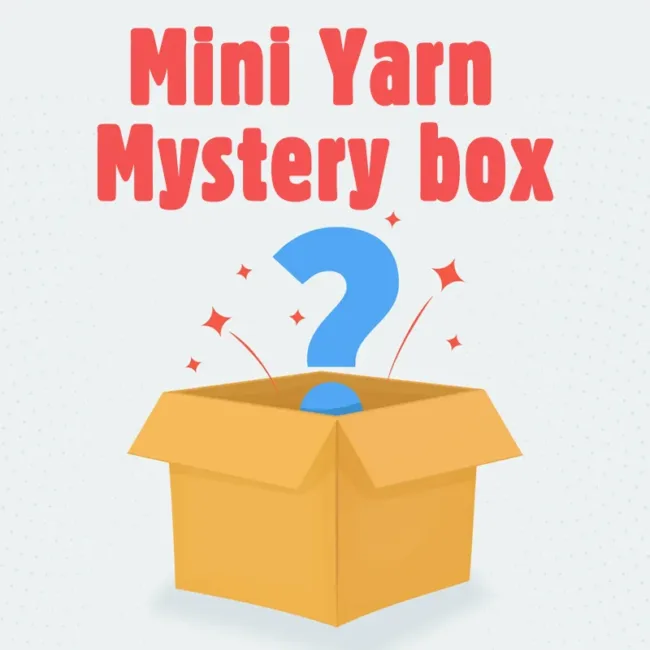 400g Beginner Yarn Mystery Box – 400g Yarn, Crochet Hook & Accessories, Free Shipping
