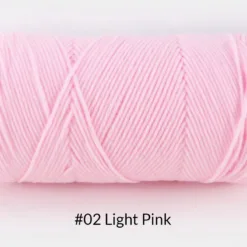 Milk Cotton Yarn – 5-Ply, 200g, 62 Colors - #02 Light Pink