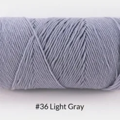 Milk Cotton Yarn – 5-Ply, 200g, 62 Colors - #36 Light Gray