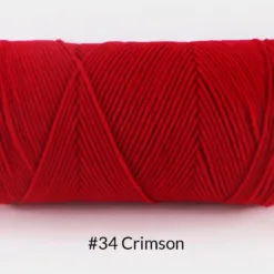 Milk Cotton Yarn – 5-Ply, 200g, 62 Colors - #34 Crimson