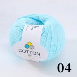 8-Ply Pure Cotton Yarn - #04 Aqua Blue