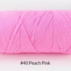 Milk Cotton Yarn – 5-Ply, 200g, 62 Colors - #40 Peach Pink