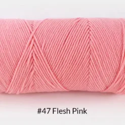 Milk Cotton Yarn – 5-Ply, 200g, 62 Colors - #47 Flesh Pink