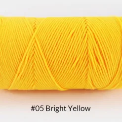 Milk Cotton Yarn – 5-Ply, 200g, 62 Colors - #05 Bright Yellow