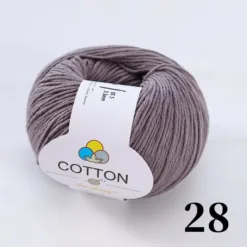 8-Ply Pure Cotton Yarn - #28 Dark Gray