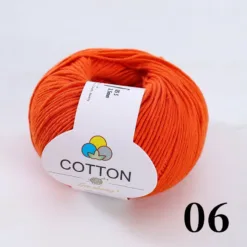 8-Ply Pure Cotton Yarn - #06 Tangerine