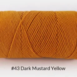 Milk Cotton Yarn – 5-Ply, 200g, 62 Colors - #43 Dark Mustard Yellow