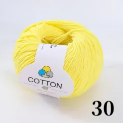 8-Ply Pure Cotton Yarn - #30 Neon Yellow