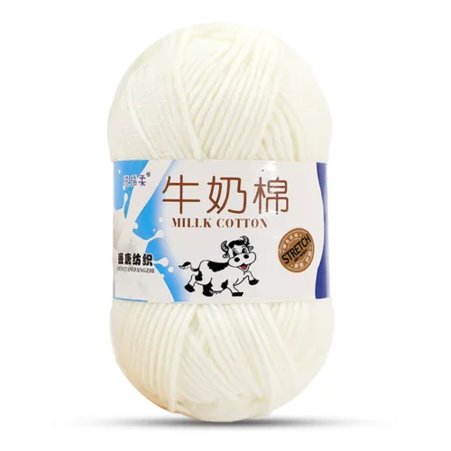 5 Ply Milk Cotton Yarn - #01 Cream White