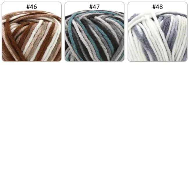 5-Ply Variegated Hand-Knitting Yarn – 50g, 100m, 48 Colors - Image 7